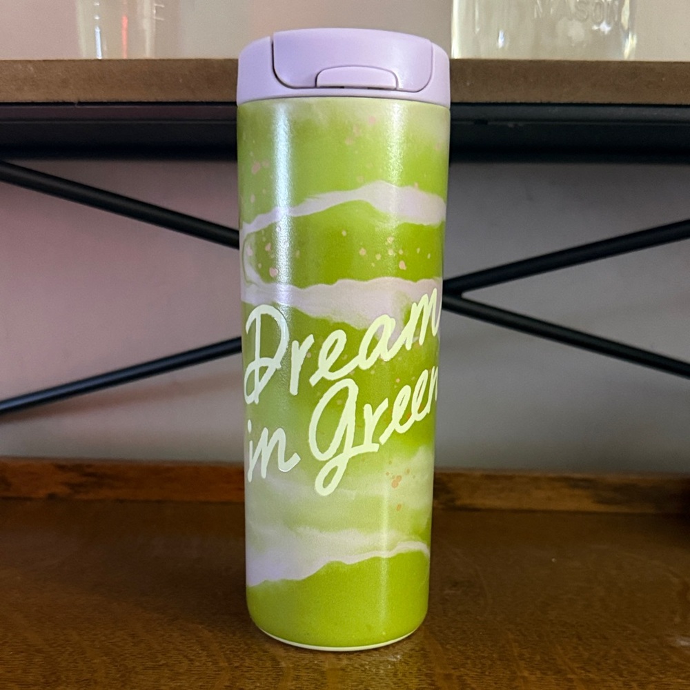 NWT Starbucks Spring 2026 Collection Green/Lavender Stainless Steel Tumbler